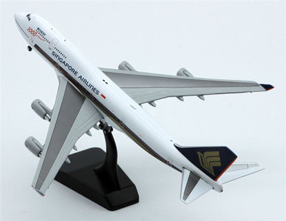 JC Wings Singapore Airlines FOR BOEING B747-400 9V-SMU 1000th 1/400 Plane Model