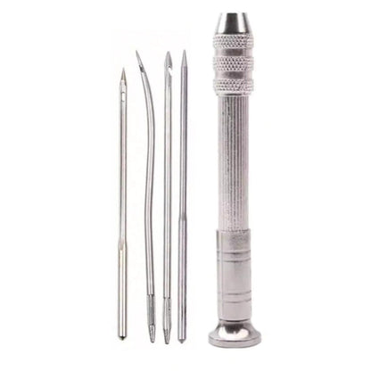 Leather Sewing Awl Set Replaceable Shoes Repair Punch Stitching Needle