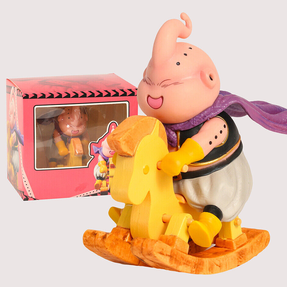 Anime Dragon Ball Majin Buu Action Figure PVC Model Figurine Toy with Hobbyhorse