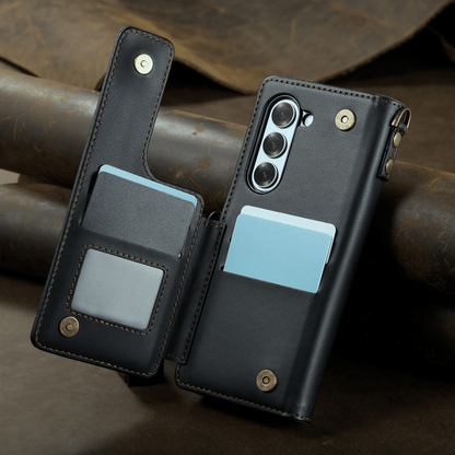 For Samsung Galaxy Z Fold 6 Case with Pen Holder Slot, RFID Blocking Wallet Case