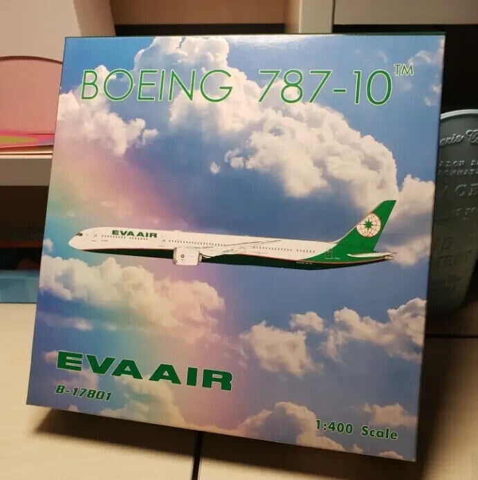 1:400 Phoenix EVA AIR BOEING 787-10 Passenger Airplane Diecast Aircraft Model