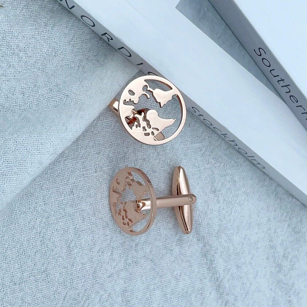 Men Cufflinks Life Tree Stainless Steel Shirt Wedding Groomsmen Tie Clip Jewelry