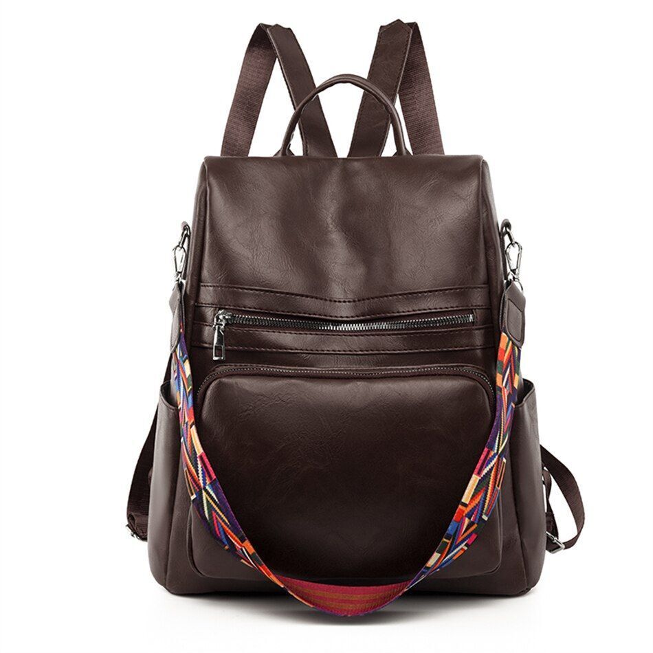 Fashion Women Backpacks Purses Synthetic Leather Rucksack Large School Bag 1 PC