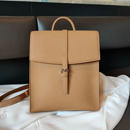 Large Genuine Leather Backpack School Bag Casual Backpack 30*10*26 Cm Travelling
