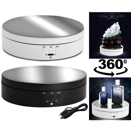 360° Motorized Rotating Display Stand Collectibles Photography Show Holder