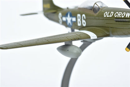 AF1 WWII US P-51D Mustang Fighter Green 1:72 DIECAST Aircraft Pre-builded Model