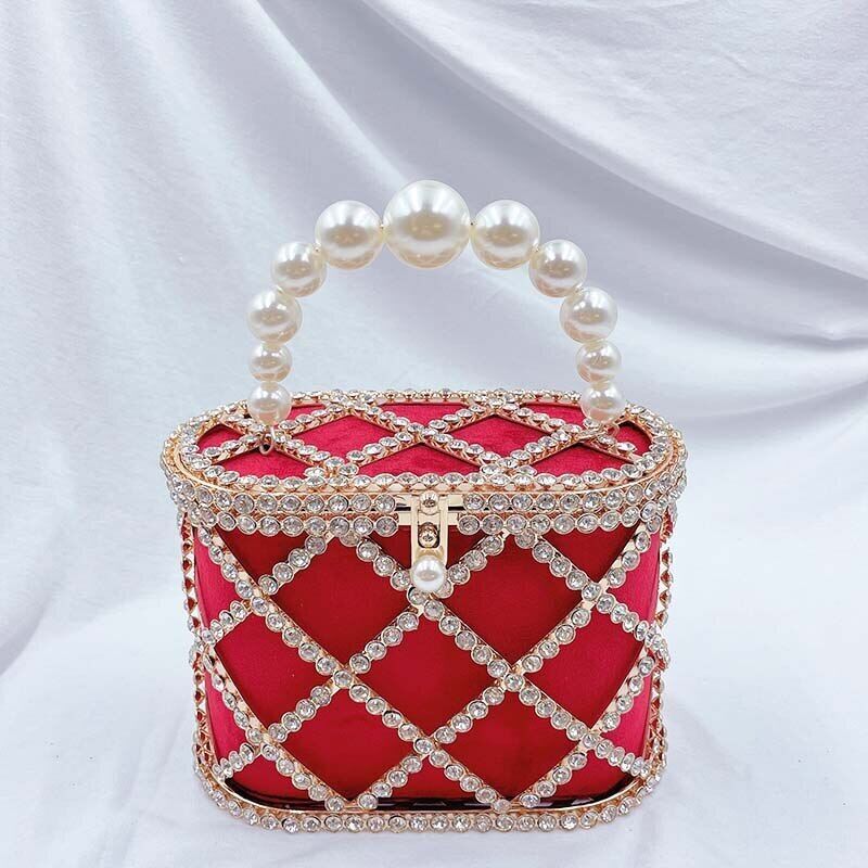 Diamond-Studded Party Handbags Chic Wedding Evening Clutch Bag Shoulder Bag