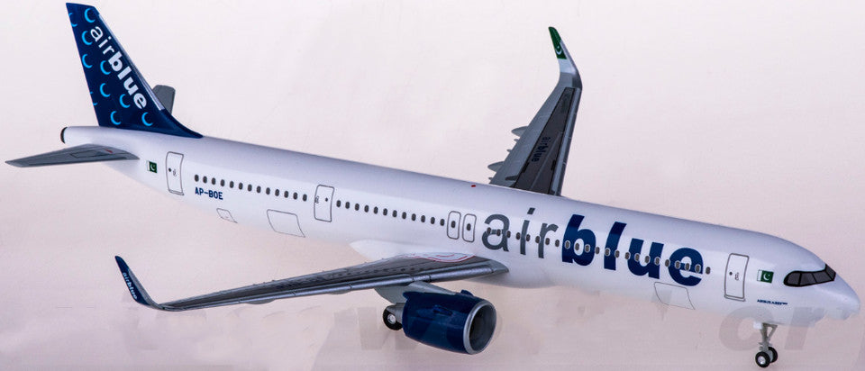 1:200 Hogan AirBlue AIRBUS A321neo Passenger Airplane ABS Plastic Aircraft Model