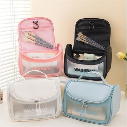 Travel Waterproof Cosmetic Bags Hook Wash Makeup Pouch Organizer Storage Cases