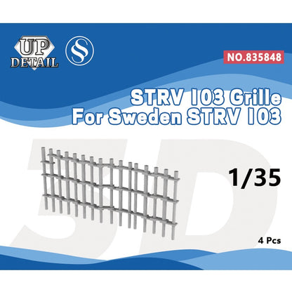 SSMODEL SS835848 1/35 Model Upgrade Parts Grille For Sweden STRV103 2pcs
