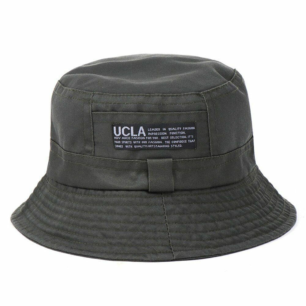 Women's Bucket Hats Retro Washed Cotton Foldable Fisherman Men Outdoor Sunscreen