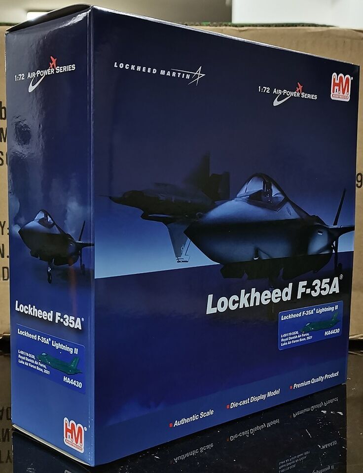 1:72 HM Lockheed F-35A Lightning II Royal Danish Air Force Fighter Diecast Model