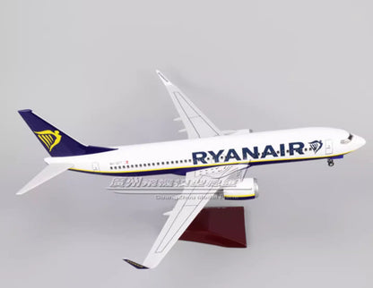 47CM 1:80 RIANAIR BOEING 737 MAX8 Passenger Airplane Landing gears Resin Model