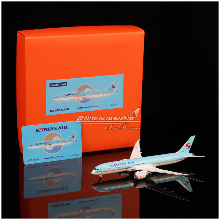 1:400 JC Wings KOREAN AIR BOEING 787-9 Passenger Airplane Diecast Aircraft Model
