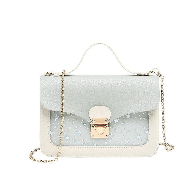 Mini Square Pack Shoulder Bag Star Sequin Crossbody Bag Clutch Wallet Handbags
