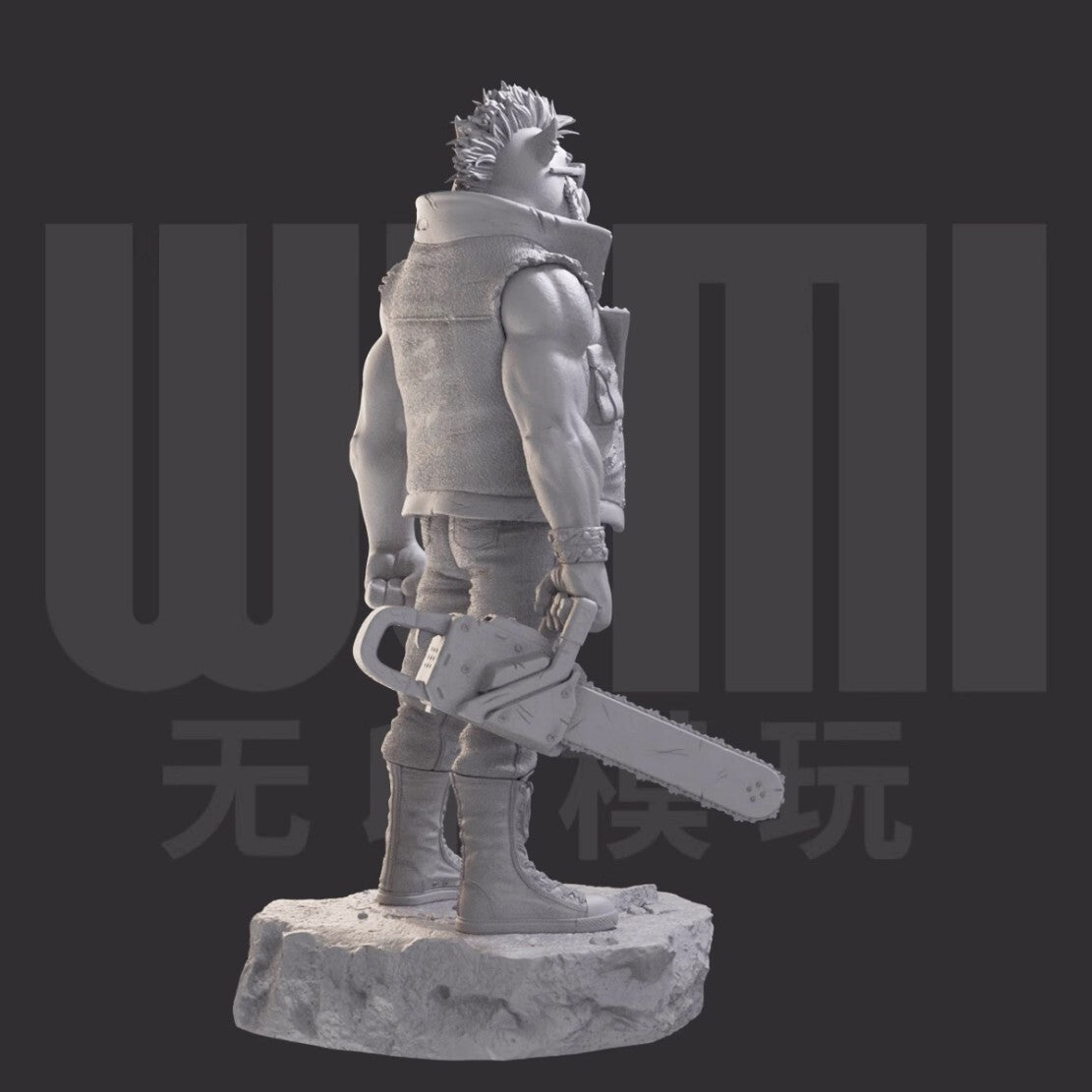 1/24 resin figure model Anime character Pighead Man Unassembled unpainted