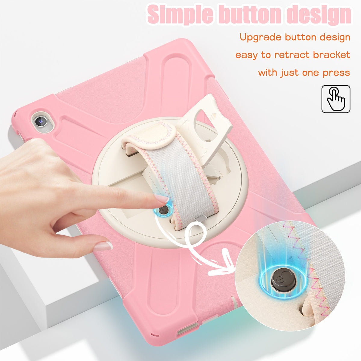 For Samsung S10FE + X620 X626B 2025 13.1 inch tablet case new button holder