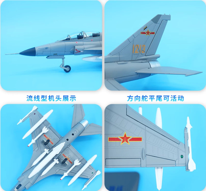 1:48 35CM JL-9 Air Force Fighter Trainer Aircraft Diecast Military Plane Model