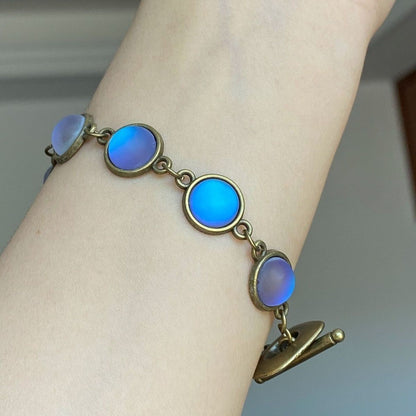 Handmade Heavy Retro Color-Changing Bead Bracelet Women's Niche Beaded Jewelry