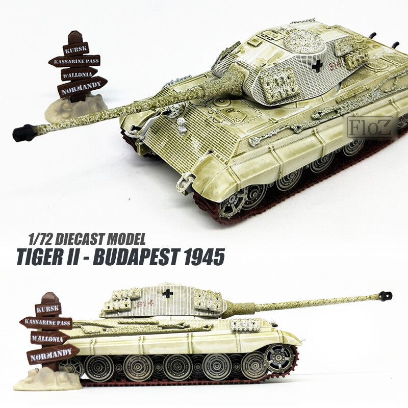 Tiger II - Budapest 1945 1/72 diecast tank model ATLAS