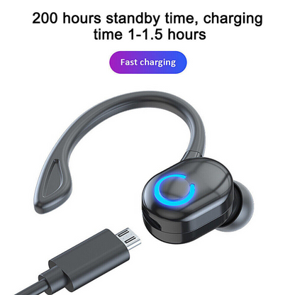 Wireless Bluetooth 5.1 Earpiece Headset Driving Trucker Earbuds Noise Cancelling