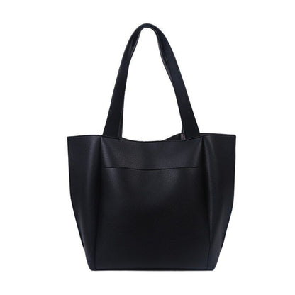 Soft Leather Woman Casual Shopping Bag Handbags Large One Shoulder Bag Purse 1PC
