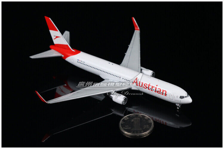 1:400 JC Wings Austrian BOEING 767-300ER Passenger Airplane Diecast Plane Model