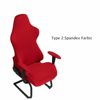 4Pcs/Set Elastic Gaming Chair Warm Cover+Armrest Pads Lambswool Spandex Cushions
