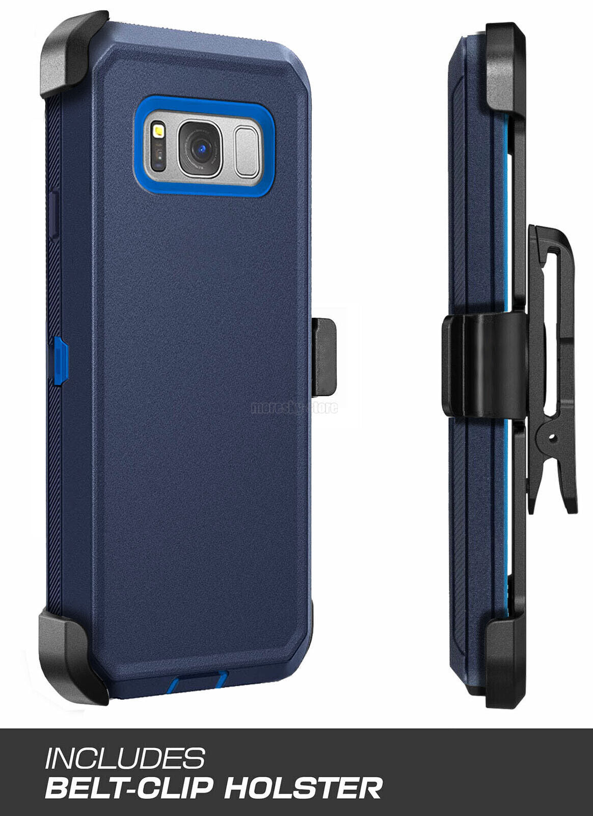 For Samsung Galaxy S8 Plus Heavy Duty Rugged Hard Soft Case / Clip Holster Stand
