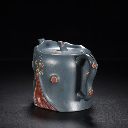 Chinese Yixing Zisha Clay Handmade Exquisite Teapot（树桩 底款：蒋蓉）