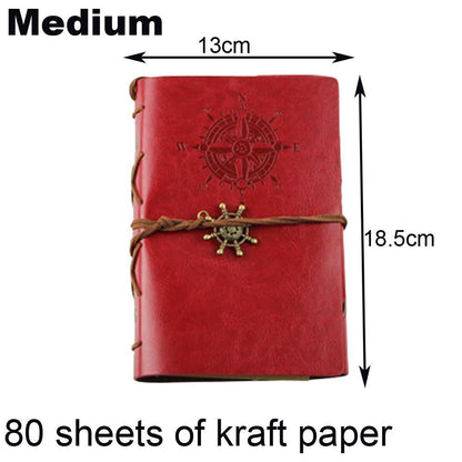 Photo Album 30 Sheet Vintage Leather Scrapbooking Book Refillable Page 21.5x17cm