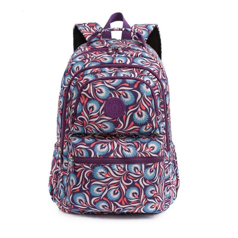 Backpack Large School Bags Anti-theft Nylon Waterproof Travel Rucksack Polyester