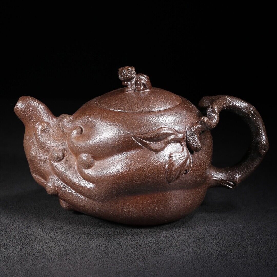 Chinese Yixing Purple Clay Teapot Tea Set Pot Zisha Ceramic Cute Decor Figurine