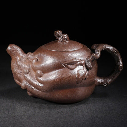 Chinese Yixing Purple Clay Teapot Tea Set Pot Zisha Ceramic Cute Decor Figurine