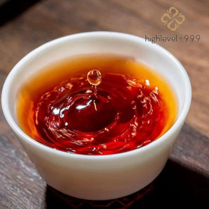 357g Ripe Puer Tea Cake Jinzhen Bailian Yunnan Ancient Tree Fermented Tea