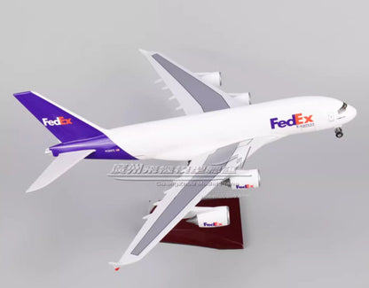 1:200 366CM FedEx AIRBUS A380 Plane Airplane Landing Gear Resin Aircraft Model