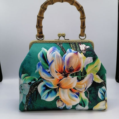 Vintage Japan Style Wood Hand Chic Bag Shoulder Crossbody Bags Handbags Purses