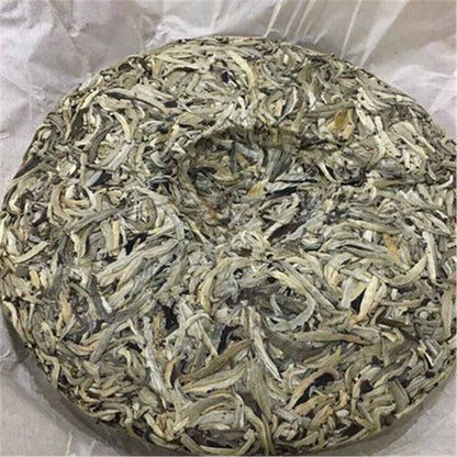 300g White Tea Silver Needle Tea Chinese Organic Compressed Tea Cake Health Care