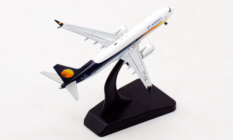 JC Wings Jet Airways India For Boeing B737 MAX8 VT-JXB 1:400 plane Pre-built