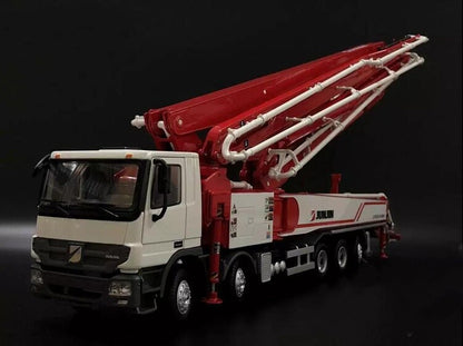 1:35 160CM JUNJIN JXRZ61-6.18HP 62M Concrete Pump Truck Machine Diecast Model