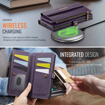 For Samsung Galaxy S25 Ultra Plus Wallet Case, Card Holder Kickstand Flip Cover