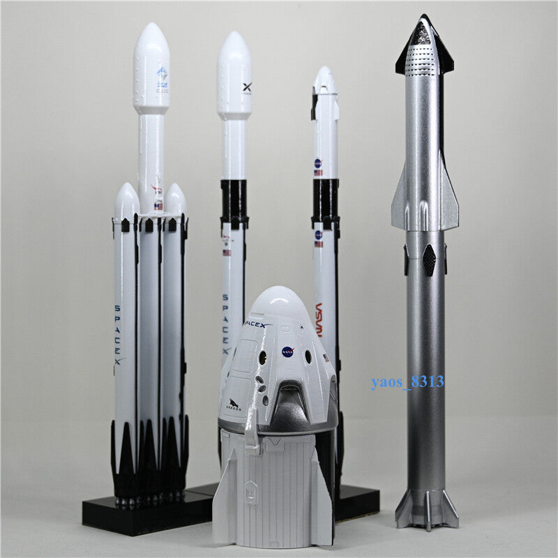 SpaceX Spacecraft Series Model 1/233 StarLinK F9 DF9 FH Starship 1/55 Dragon