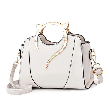 Handbag Women Purse Brand PU Leather Shoulder Bag Crossbody White