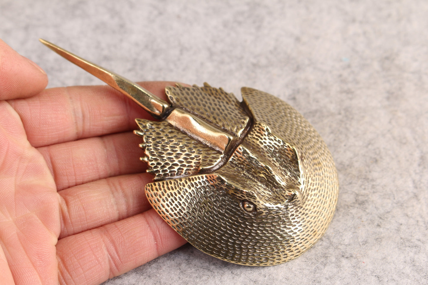 chinese brass Handwork fish Statue tea pet fengshui Art