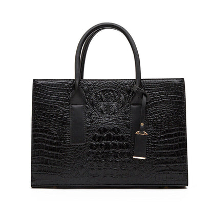 3x Women's Bag Trend Crocodile Tote Handbag Large Shoulder Crossbody Wallet Bag