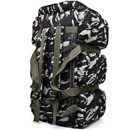 90L Military Tactical Luggage Bag Large Shoulder Travel Bags Backpack Camping