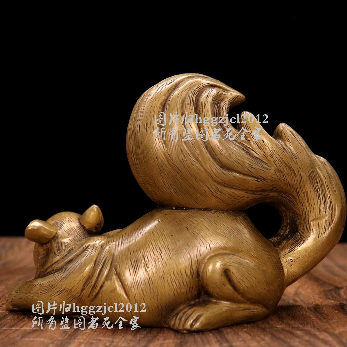 Brass Squirrel Figurine Cute Animal Statue Collections Home Office Decor