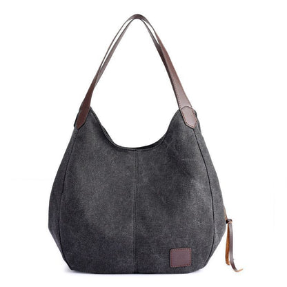Canvas Handbags Wild Art Simple Shoulder Bags Versatile Traveling Shoulder Purse
