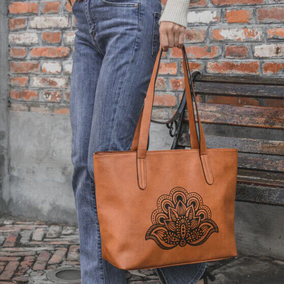CELELA Women Ladies Vintage Print Tote Crossbody Handbag Shoulder Bag Purse US