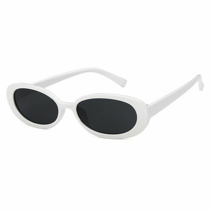 Oval Sunglasses 1pc Design Retro Small Vintage Shades Anti-blue Light Eyeglasses